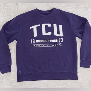 Texas Christian University TCU Horned Frogs Women’s Large Crewneck Sweatshirt